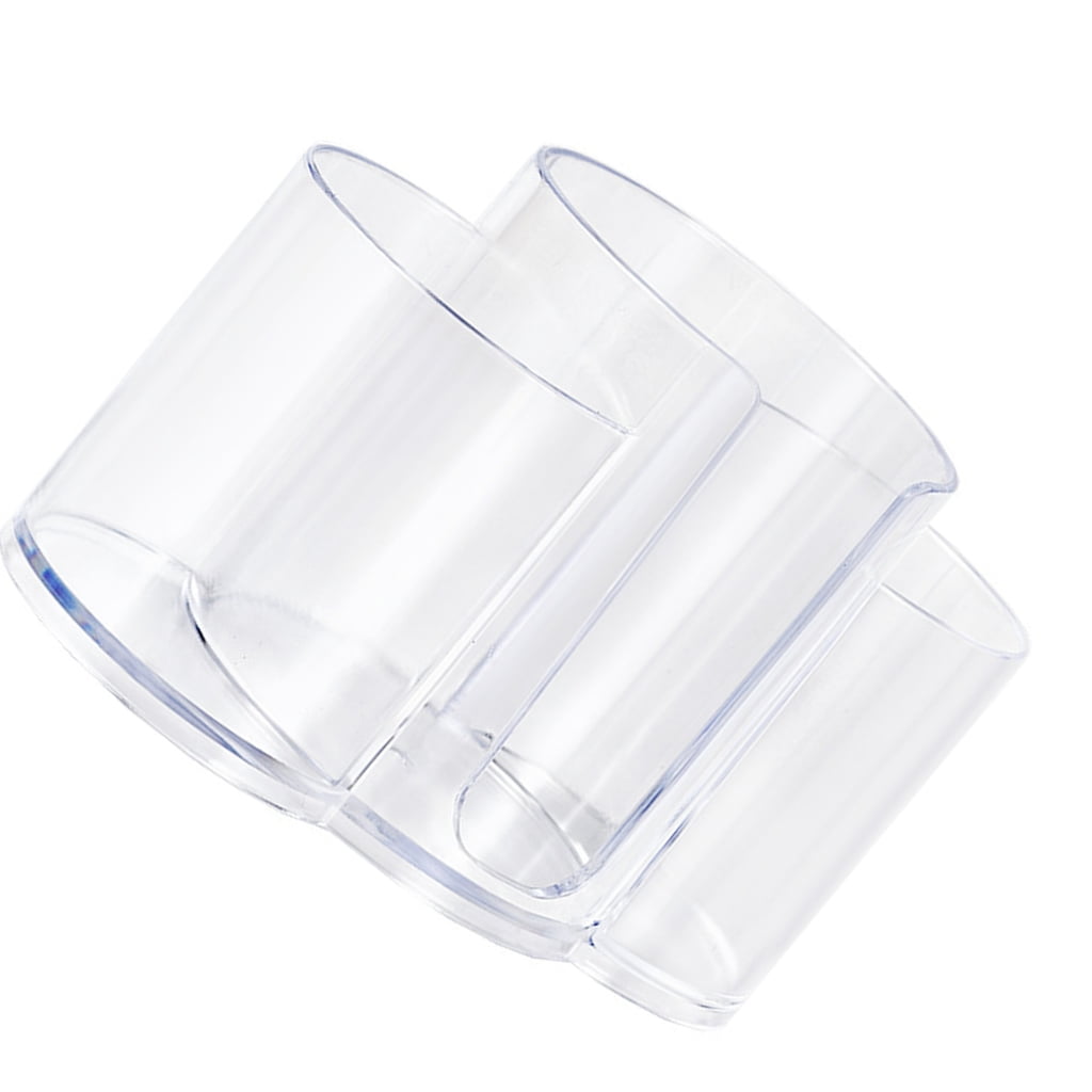 Vertical Makeup Organizers Box With Triple Sections for Cosmetic Cotton Pads Skincare Supplies and Beauty Tools