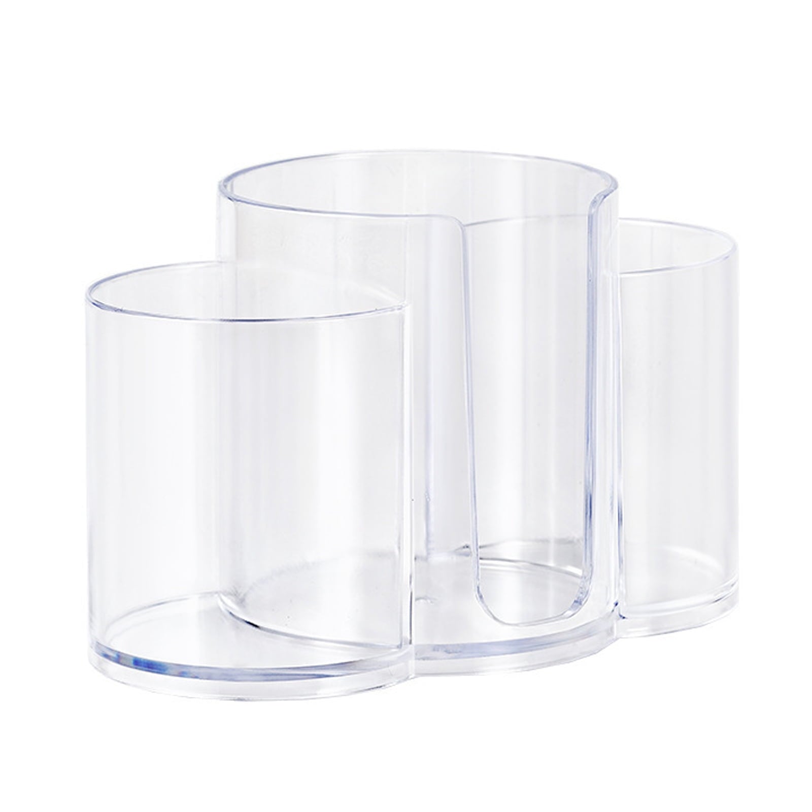 Box With Triple Sections for Cosmetic Cotton Pads Skincare Supplies and Beauty Tools