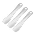Vocoste 3 Pcs Makeup Spatula Mini Spoon, Eye Cream Massage Sticks Beauty Scoop, Heart Shape 2.36"x0.49", Silver Tone