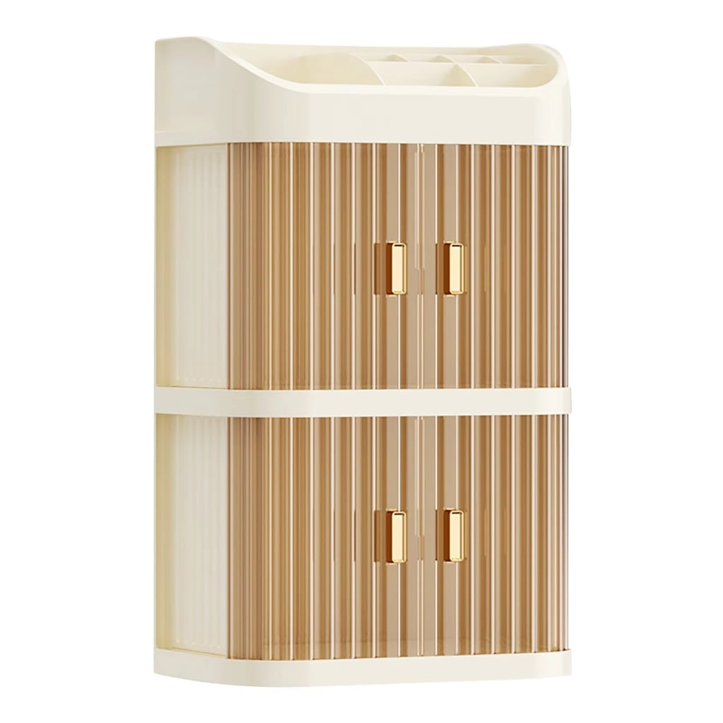 Space Saving Cosmetic Storage System 3 Level Drawers Makeup Organizers For Jewelry Skincare Products Organization