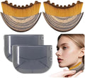 Wrongduck Facial Massage Brush 2 Pack Ergonomic Jawline Contour Brush Soft Bristle Face Tool for Skincare Application...