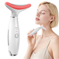 Wrongduck Red Light Therapy Face Massager, LED Facial Sculpting Tool with Vibration and Heat, Portable Micro-Current ...