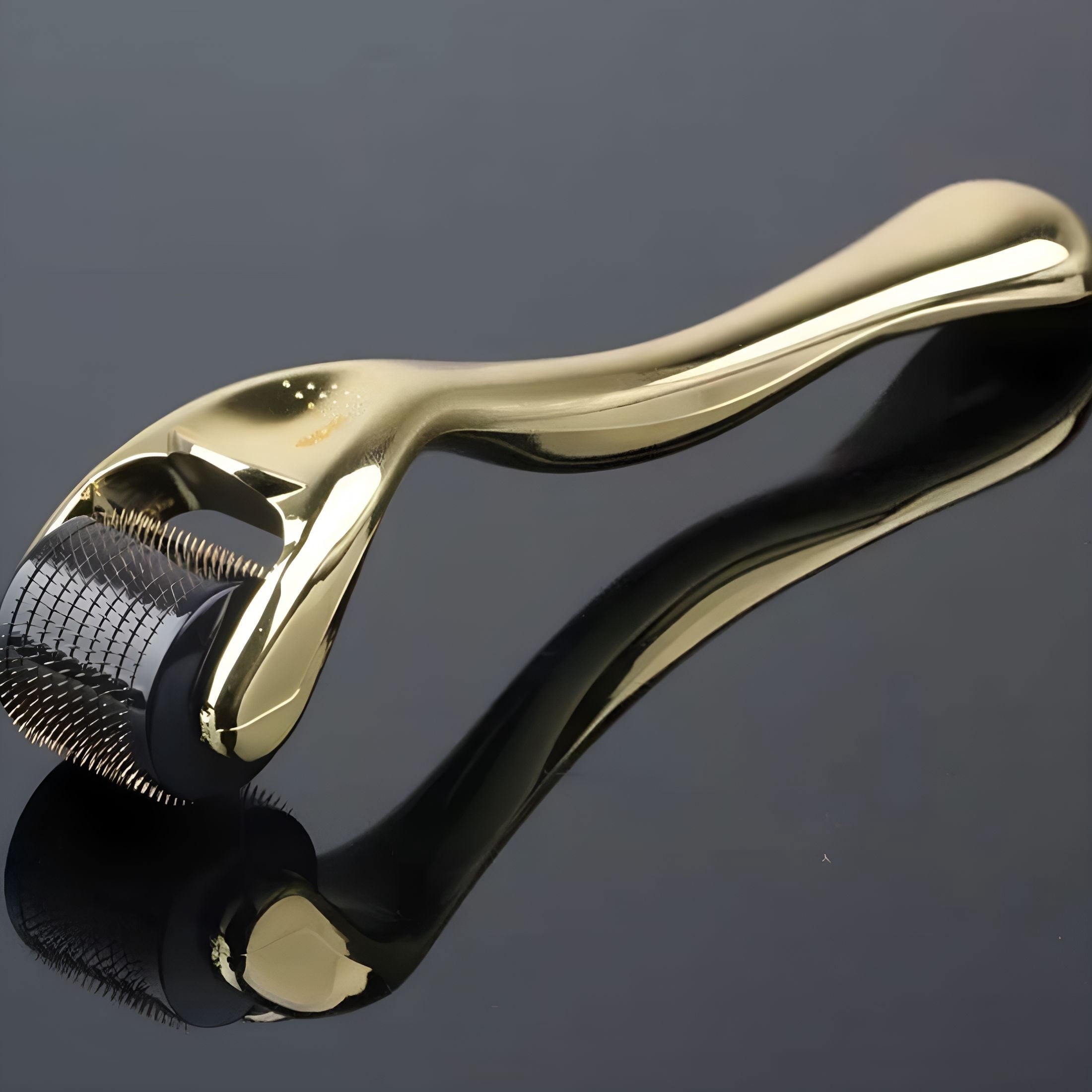 0.25Mm Titanium Microneedle Roller for Women&Men-Gold Roller for Face Skin Hair&Beard-Includes Storage Case