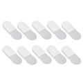 10pcs Mini Silicone Facial Mask Brush, Short Handle Mud Mask Applicator for Facial Beauty, White Short Tongue Shape (...
