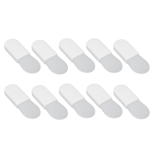 10pcs Mini Silicone Facial Mask Brush, Short Handle Mud Mask Applicator for Facial Beauty, White Short Tongue Shape (...