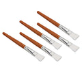Yajisi 5pcs Professional Wooden Handle Facial Mask Brush Set, Soft Synthetic Fiber Facial Mask Applicator for DIY Mud and Clay Masks, 20 cm