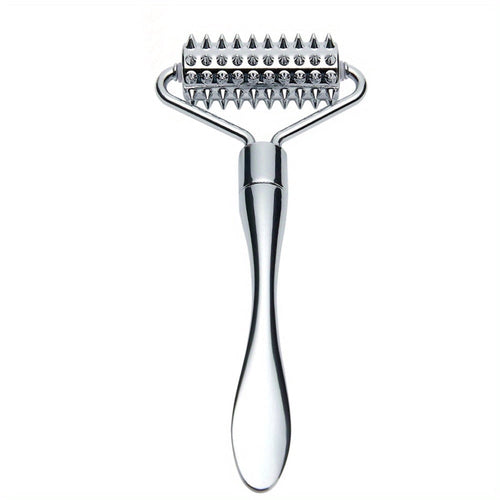 *Zinc alloy facial massage roller | Double-sided Skin Care Tool with Needle and Smooth Roller | Multi-purpose for fac...