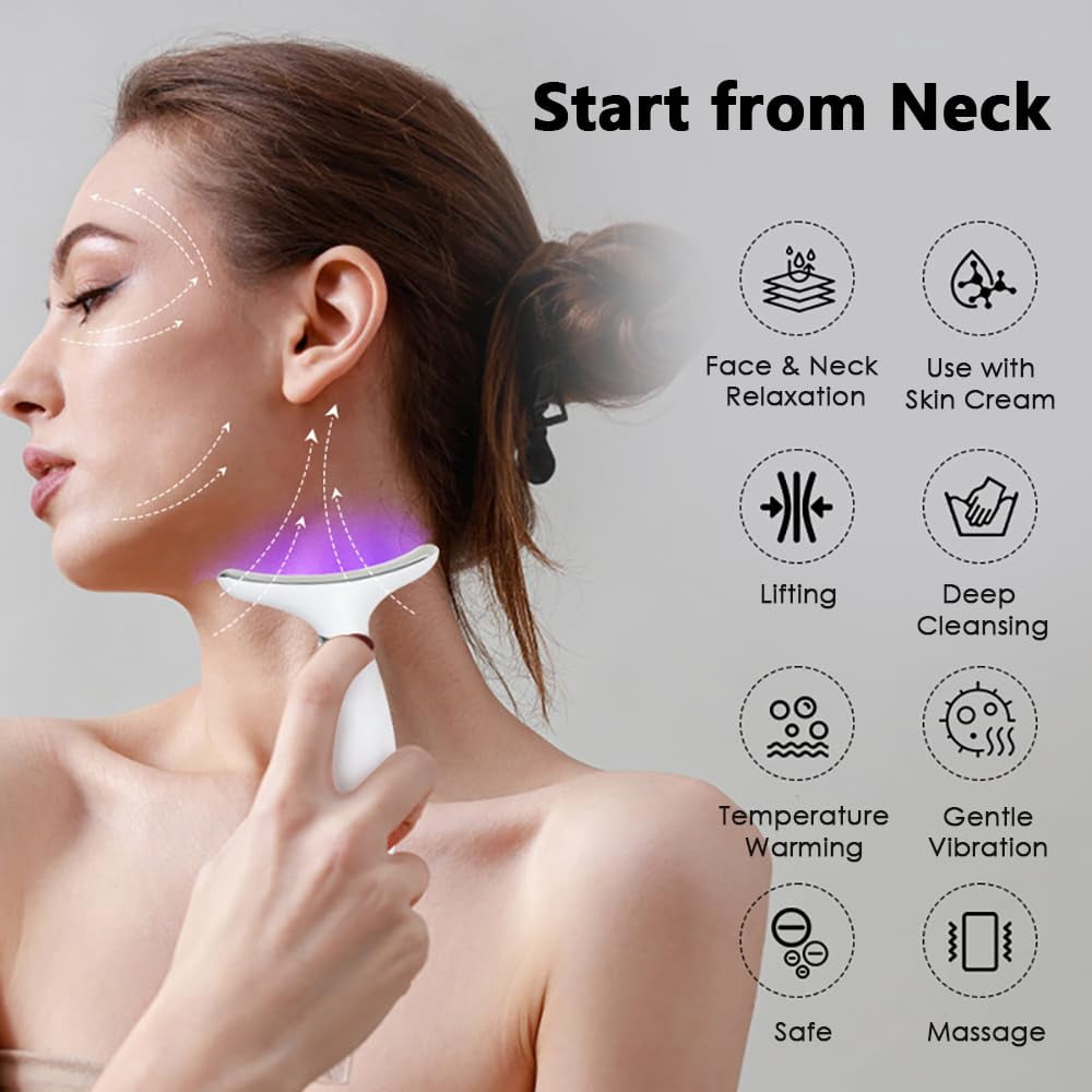 Facial and Neck Massager, 7- in -1 Face Sculpting Tool - Skin Lifting & Firming - Wrinkle & Dark Circle Reducer - at ... - Image 4