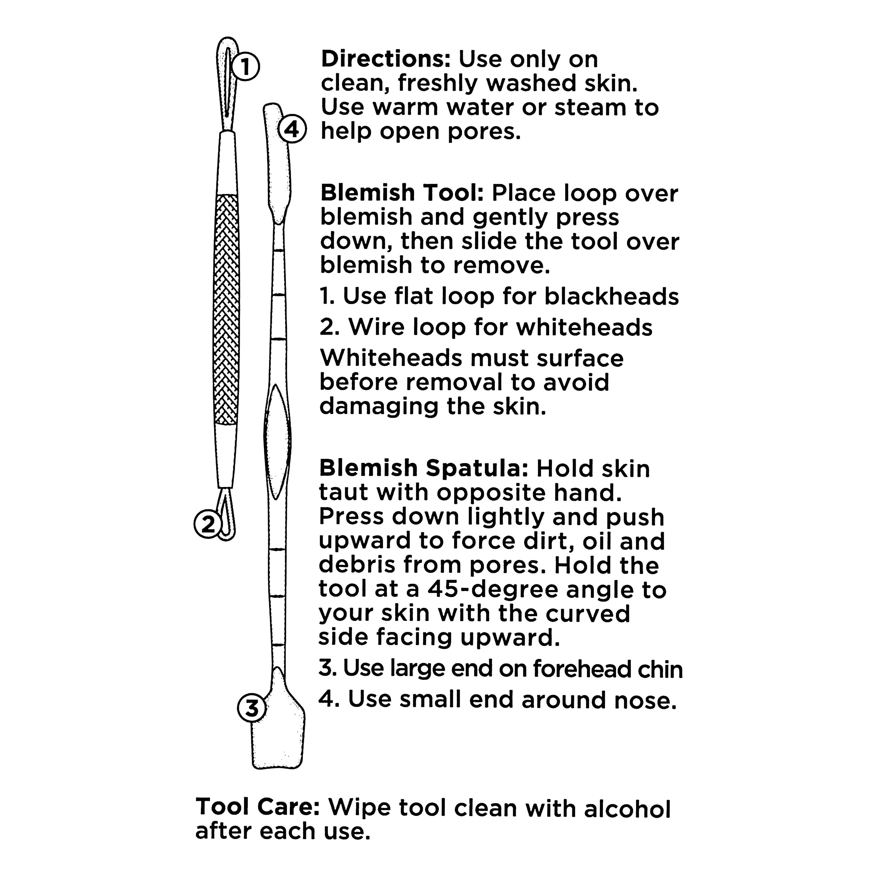 Stainless Steel Blackhead And Whitehead Skincare Tool Duo, 2 Piece Set - Image 4