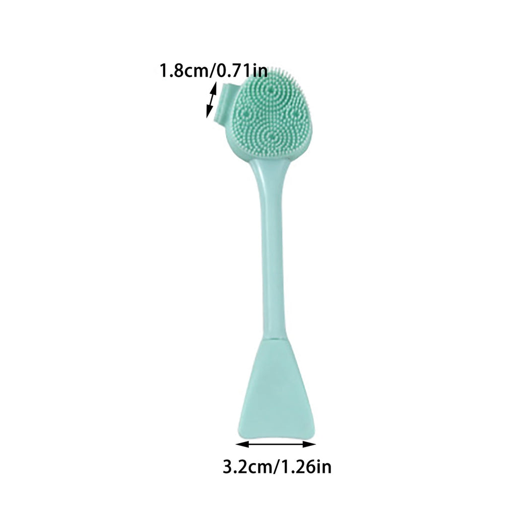 Beauty Tools 2 In 1 Double Ended Silicone Face Cleansing Brush Massage Tool for Deep Cleaning and Applying Facial - Image 2