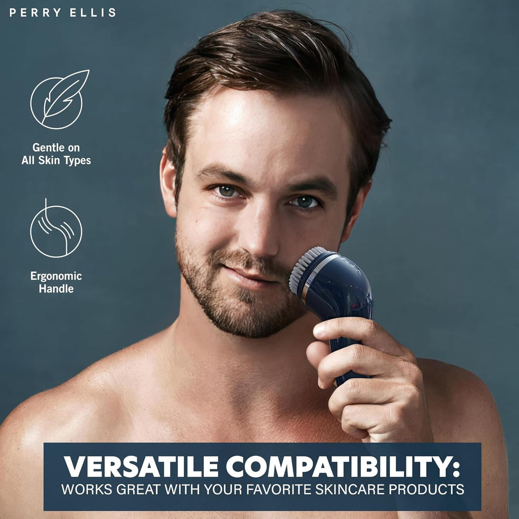 4-in-1 Cordless Facial Cleansing Brush & Facial Massager for Men | Face Brushes for Cleansing and Exfoliating | Face ... - Image 5