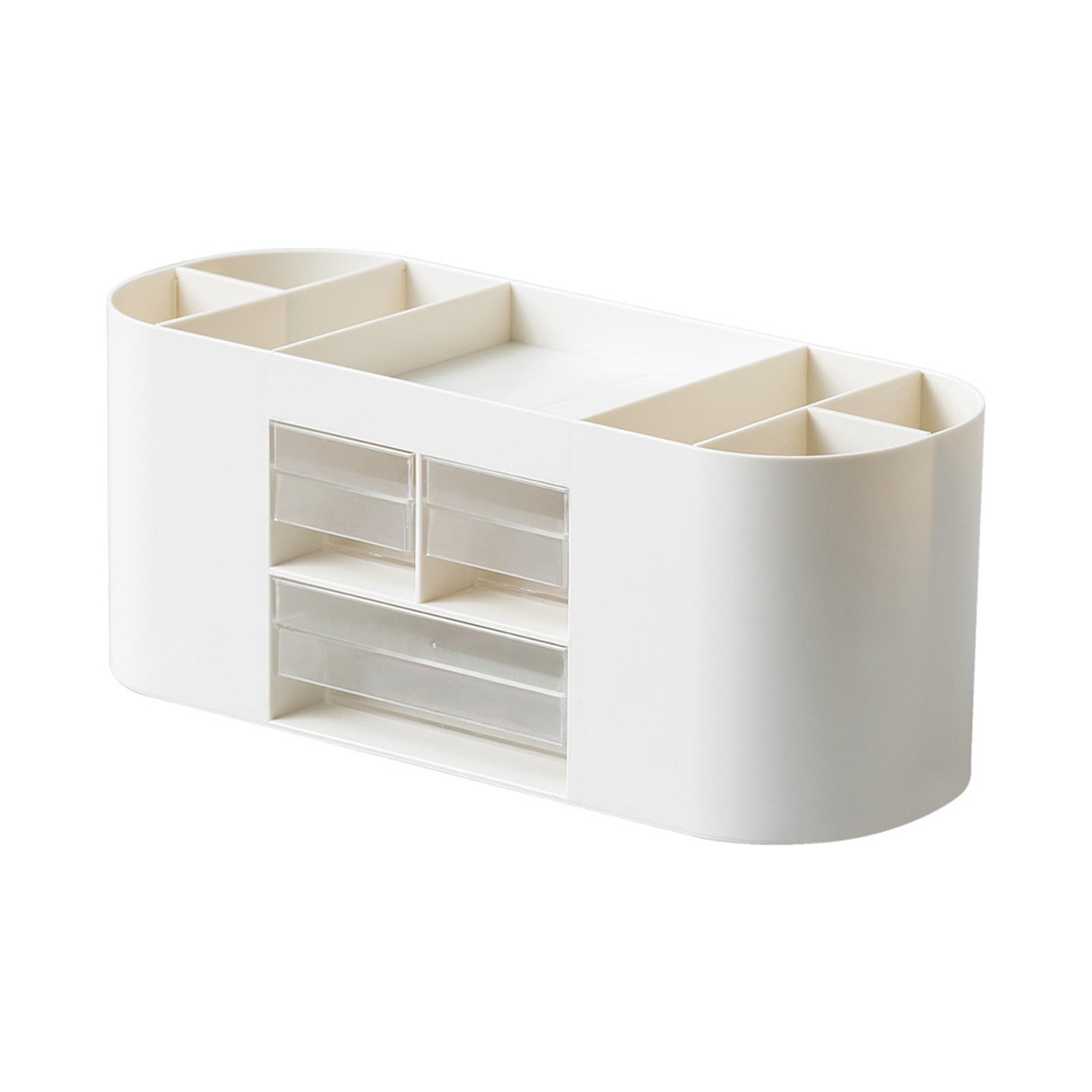 Desktop Storage Box Drawer Style Thickened Plastic Cosmetic Organizer Box for Makeup Skincare Jewelry Office Supplies... - Image 2