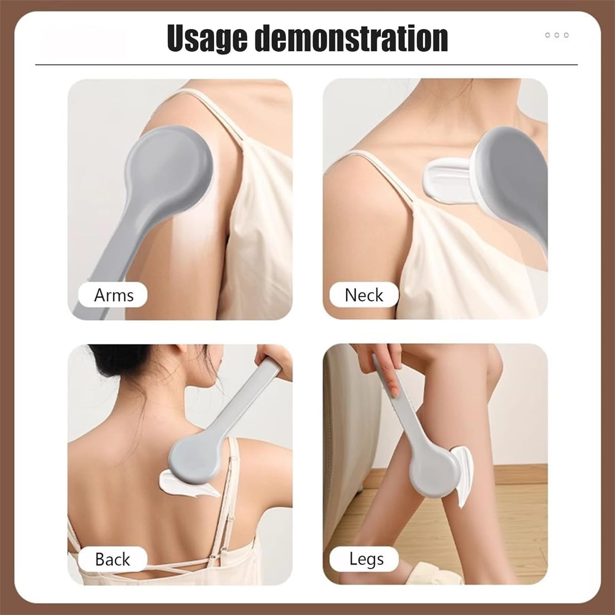 Lotion Applicator for Back, Long Handle Cream Applicators Wand for Body,Reusable Apply Sunscreen Tool for Indoor and ... - Image 5