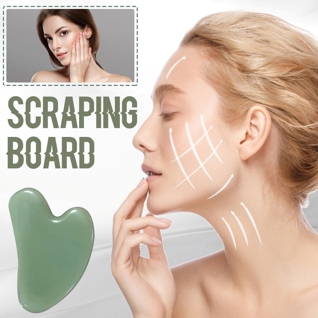 Natural Gua Sha Tool, Stone Massage Board, Facial and Body Relaxation Massage Tool for Stress Relief and Skin Care, Hand Carved Unique Patte - Image 4