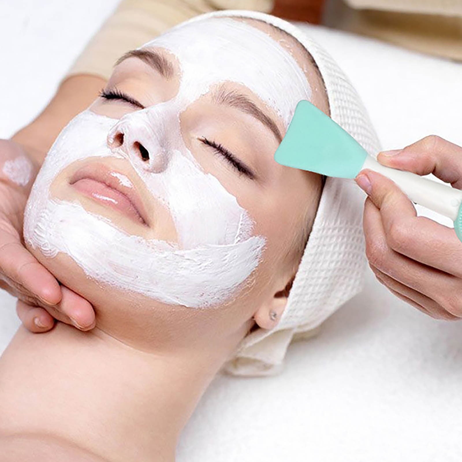 Double Ended Silicone Facial Cleansing Brush and Massage Applicator Tool for Deep Cleaning and Application - Image 3