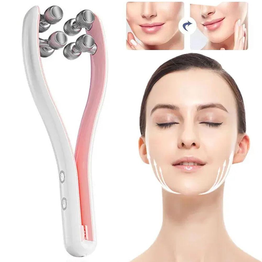 EMS Face Lifting Roller RF Double Chin V Face Shaped Massager Facial LiftUp Y4 - Image 2