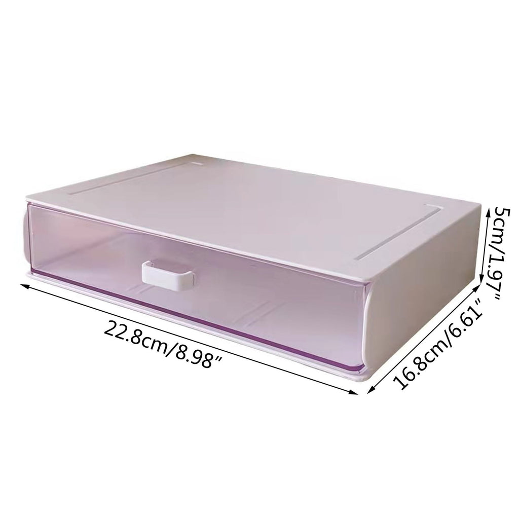 Yokua Clear Stacking Drawer Desktop Cosmetic Organizer Stackable Skincare Storage for - Image 5
