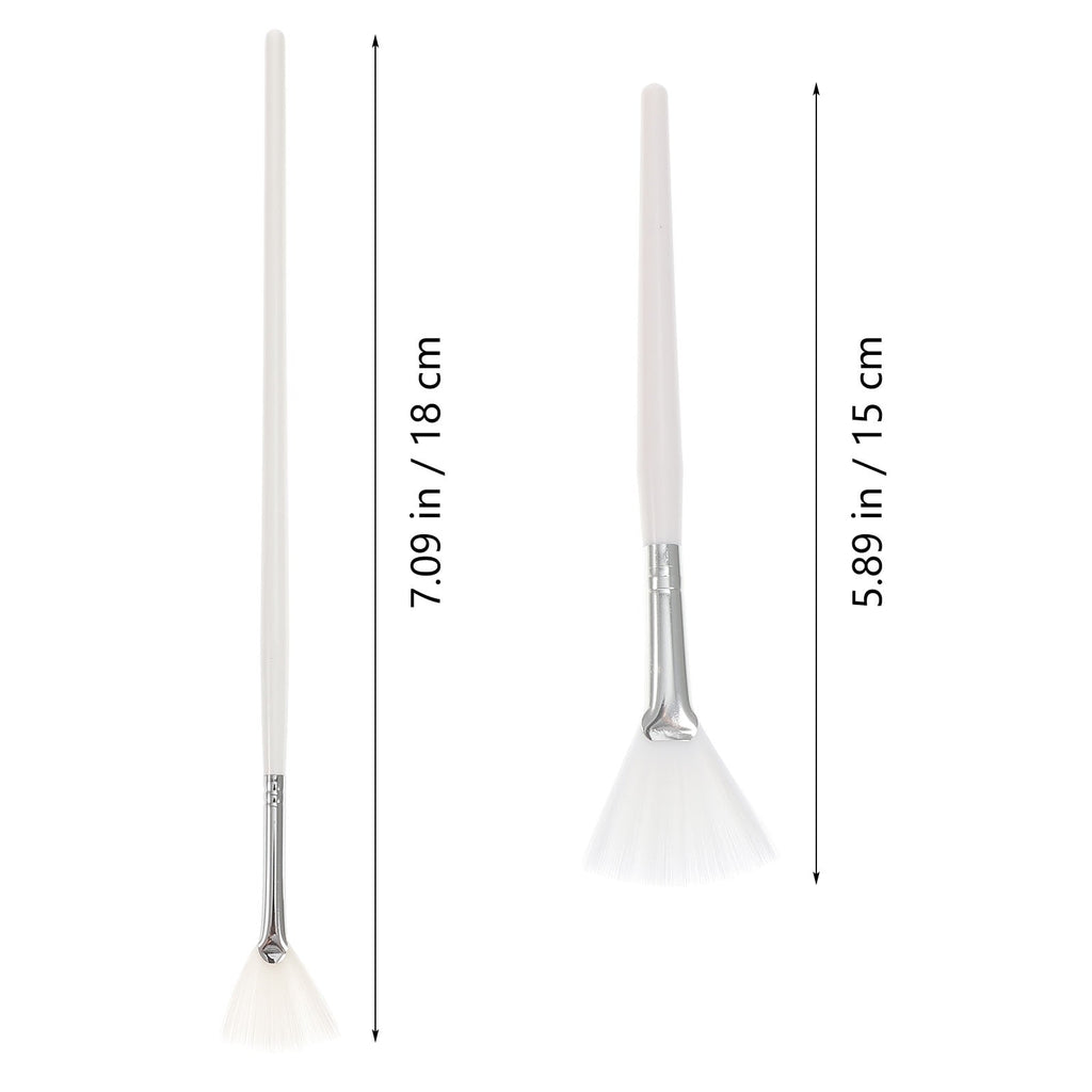 Beauty Face Brush Aluminum Handle for Skincare Application 2Pcs - Image 2