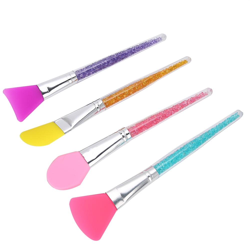 Suodoka 4pcs Silicone Face Mask Brush Set, Professional Facial Mud Mask Applicator and Mixing Brush for Face Care, 7.08 inches / 18.0 cm - Image 2