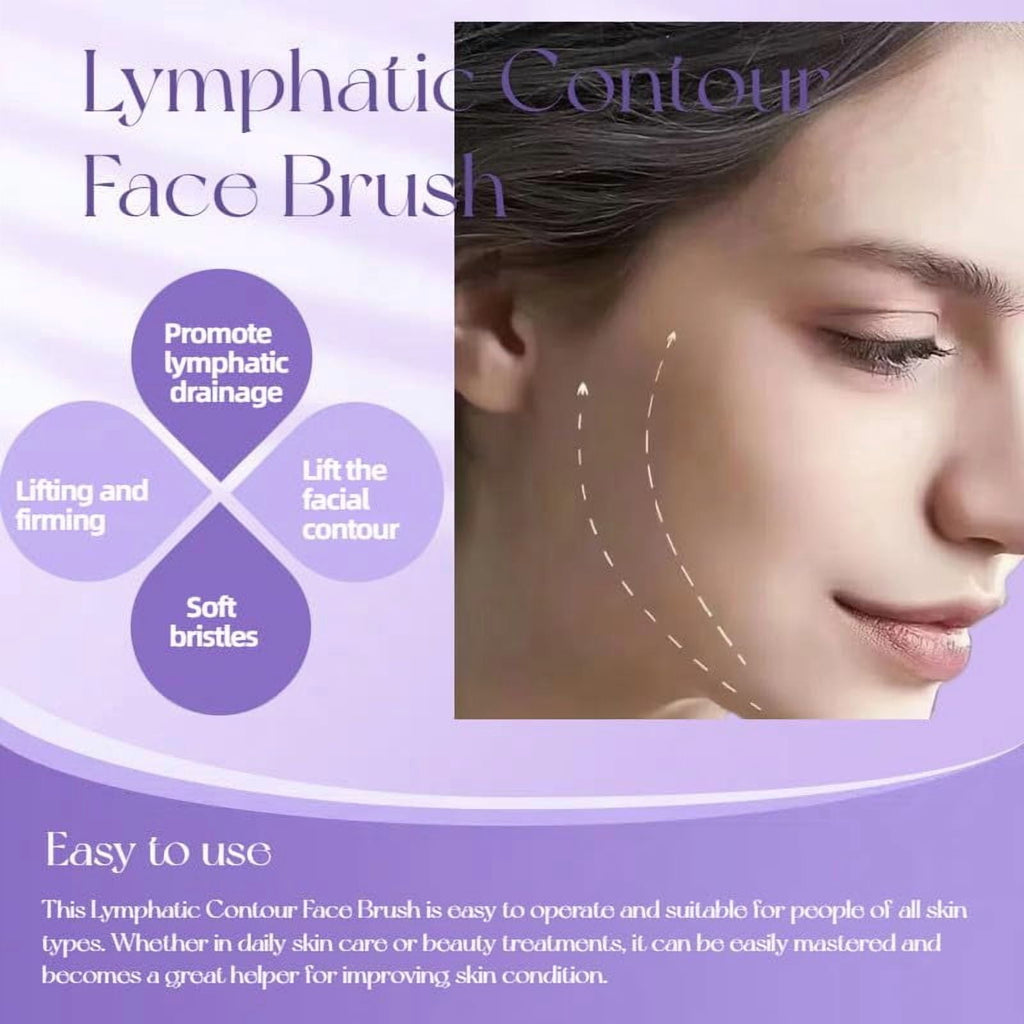 1/2 PCS Lymphatic Contour Face Brush for Sculpting – Anti-Puffiness, Detox & Lift, Improves Skin Glow & Absorption(1 ... - Image 5