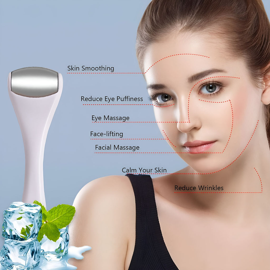 XIRQI Ice Roller for Face and Eye, Face Roller Skin Care for Puffiness, Migraine, Pain Relief, Eye Roller for Puffy Eyes Dark Circles, Stain - Image 6
