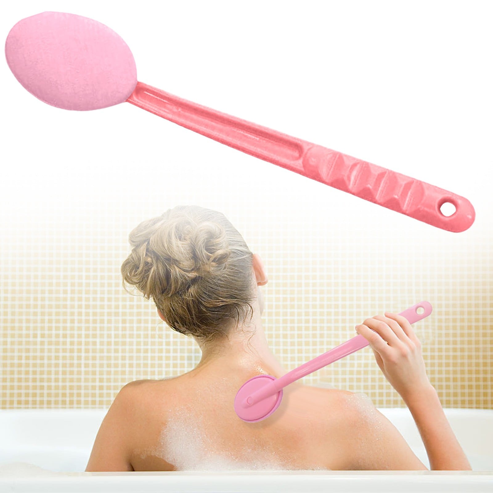 2 Pcs Back Lotion Applicator with Long Handle, Easy Reach Body Lotion Applicator for Back, Feet, 15inch - Image 3