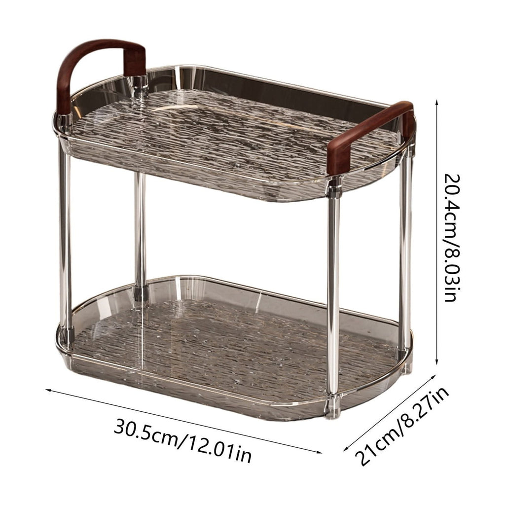 Bathroom Counter Organizer Countertop Storage, Cosmetics Skincare Shelf Organizer, Makeup Organizer Perfume for Dresser Vanity Tray, Spice R - Image 3