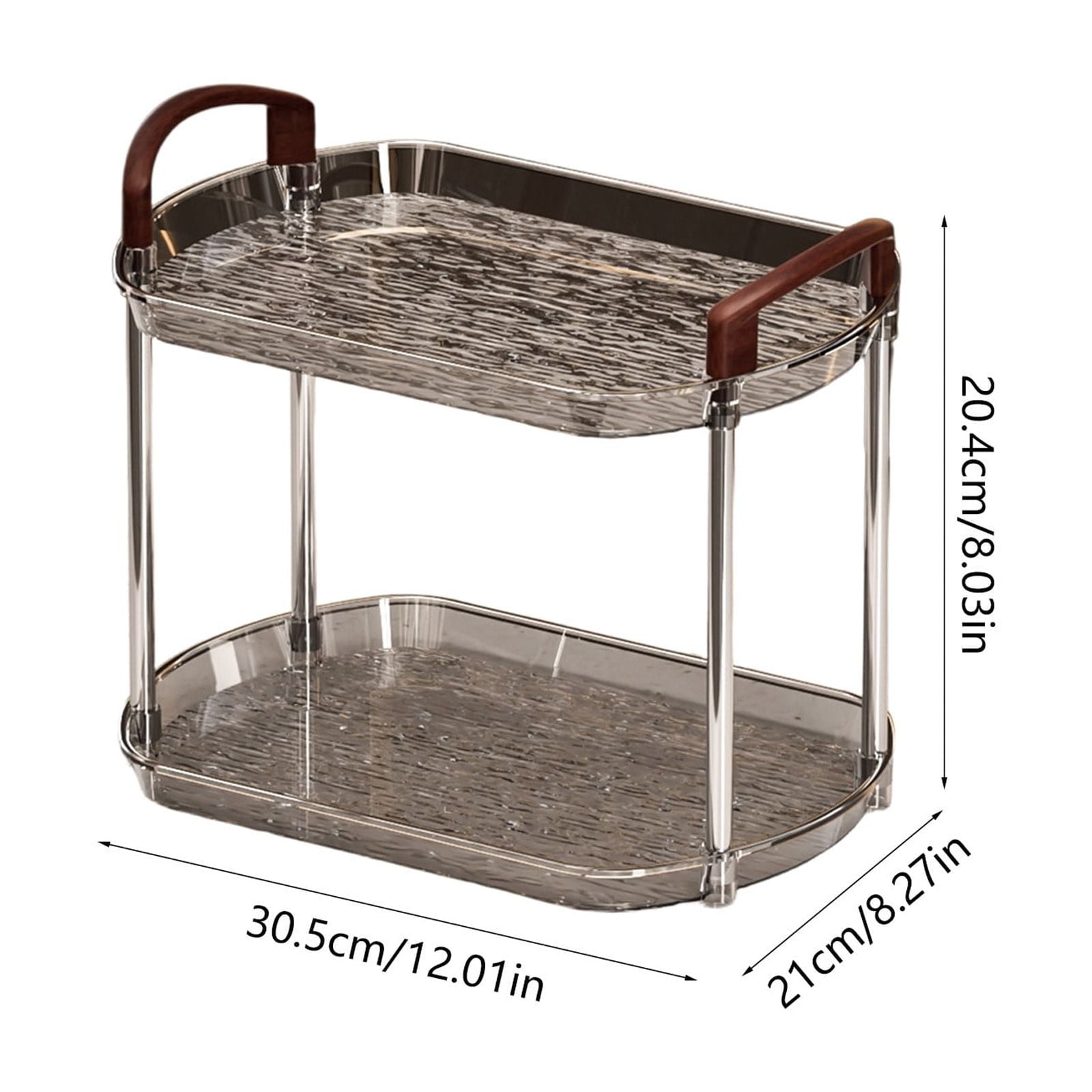 Bathroom Counter Organizer Countertop Storage, Cosmetics Skincare Shelf Organizer, Makeup Organizer Perfume for Dresser Vanity Tray, Spice R - Image 3
