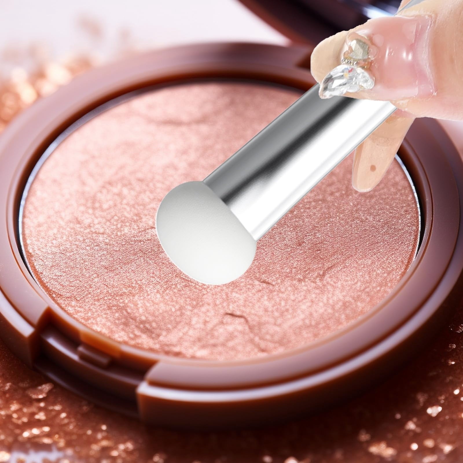 5 Pcs Mushroom Makeup Sponge Brush Applicators Concealer Brushes Round Head Brightening Brush Powder Puff With Handle... - Image 5