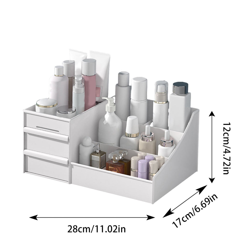Makeup Organizer, Skin Care Organizers and Storage Box with Drawers for Vanity, Bathroom Countertop Holder for Lipsti... - Image 3