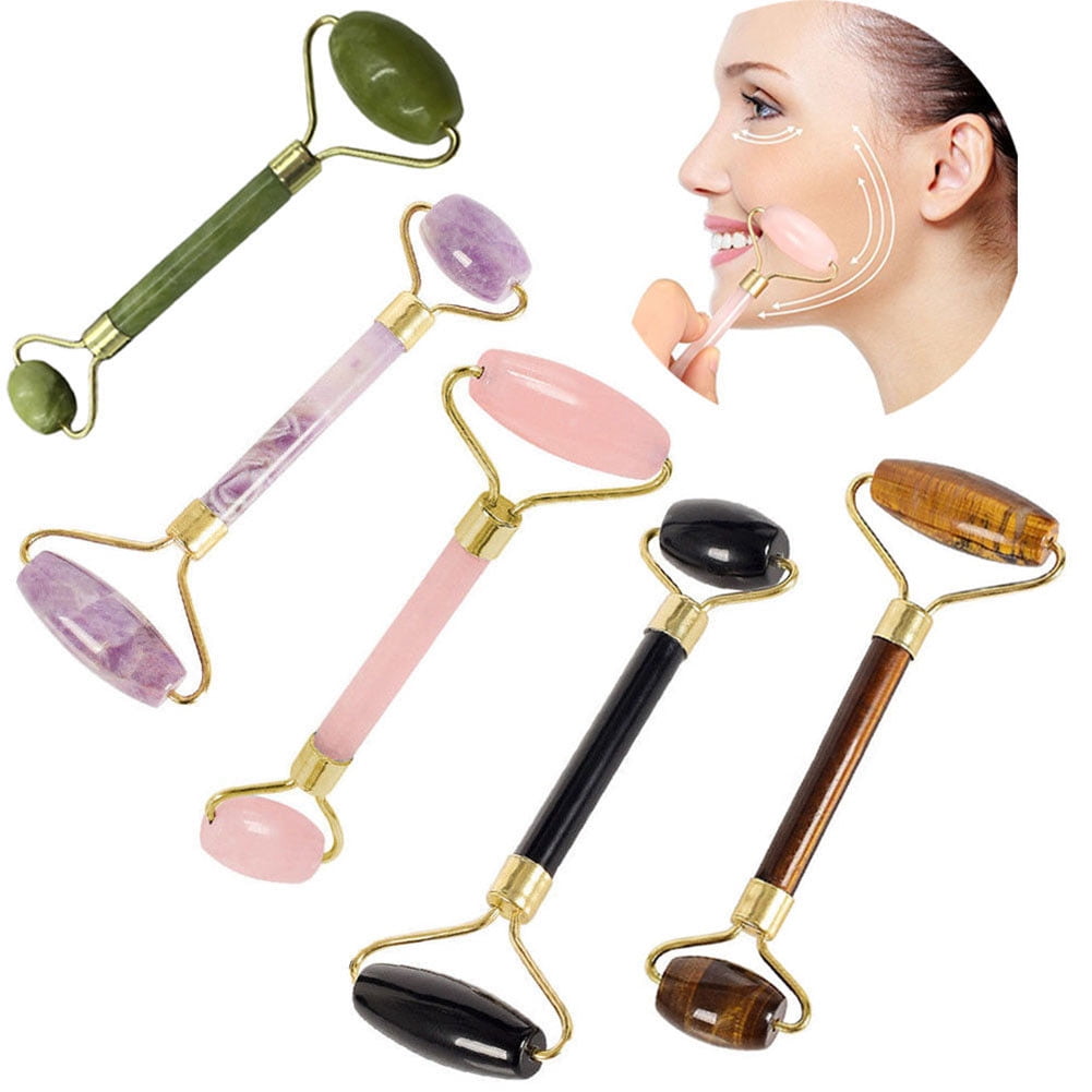 Bueautybox Original Jade Roller Jade Roller for Face Natural Quartz Face Massager Facial Roller for Skin Eyes Neck Authentic Durable Noisele - Image 2
