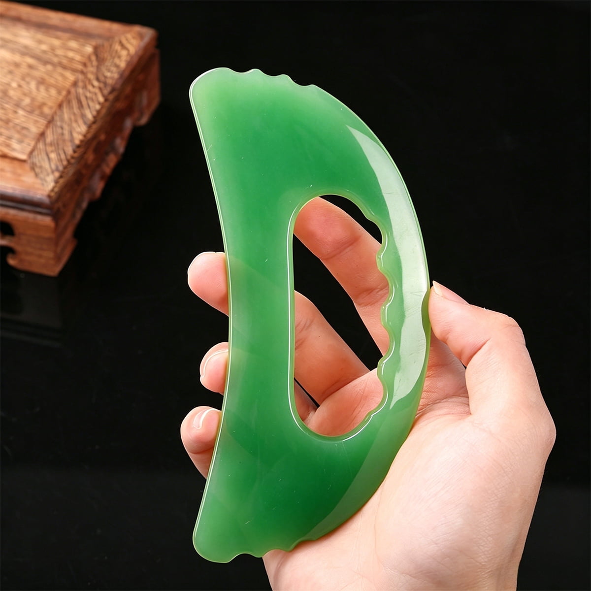 3 Pcs Gua Sha Facial Tools Set and 1 Pcs Body Gua Sha Massage Tool with Handle for Face Back Neck Leg Body Scraping M... - Image 6