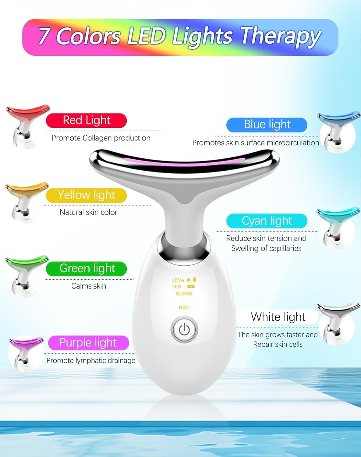 Aurora Skin 7-in-1 LED Facial Sculptor, 2026 New Aurora Facial Sculptor for Face and Neck, Portable Beauty Skin Care Tools, Aurora Skin Faci - Image 6