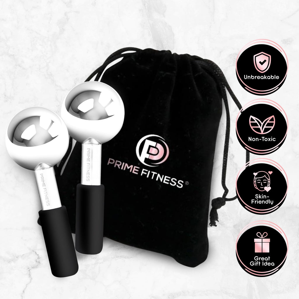 Ice Globes for Facials | Unbreakable Steel Cooling Roller | Cryo Sticks for Face | Massager for Face Neck & Eyes | Sk... - Image 2