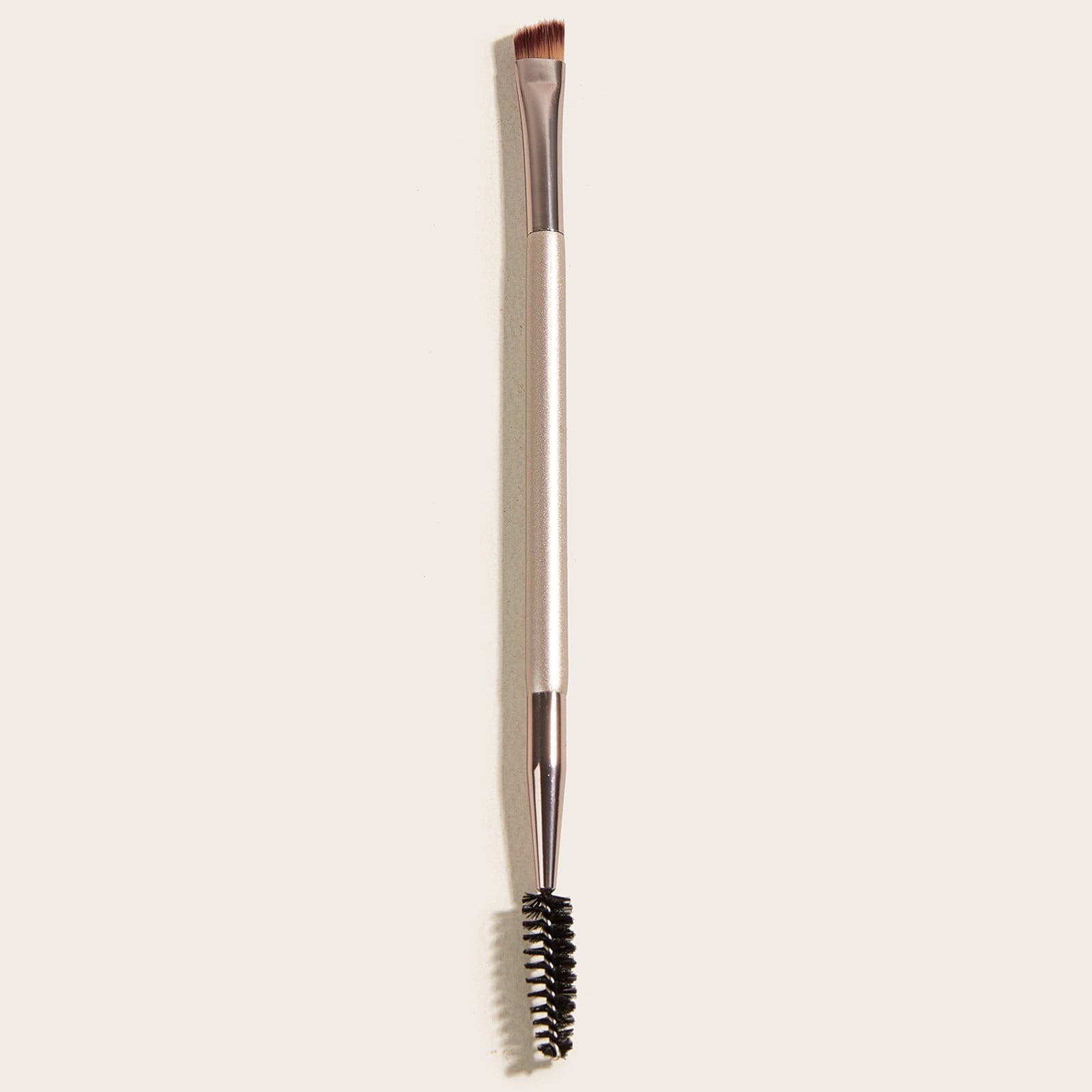 Professional Double-Ended Angled Eye Brow and Spoolie Champagne Gold - Image 4
