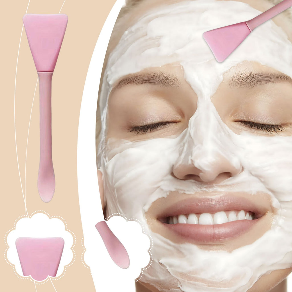 Silicone Applicator, Dual-Head with Scoop for Easy Mud Application, Two-in-One Facial Tool, Durable and Easy To Clean - Image 2