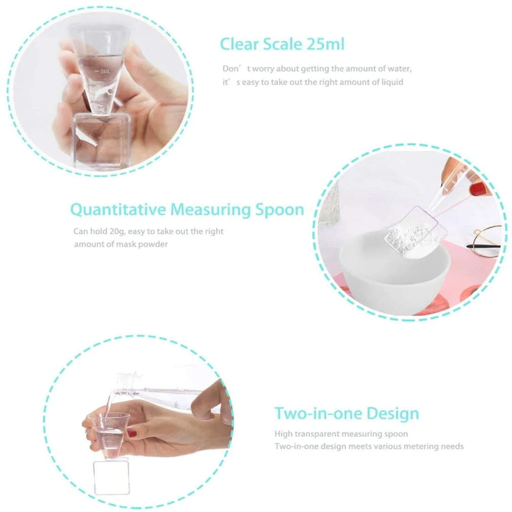 5-Piece Mask Mixing Bowl Set, Food Grade Silicone Skincare Tools with Brush & Spatula, Portable At-Home Facial Kit fo... - Image 5