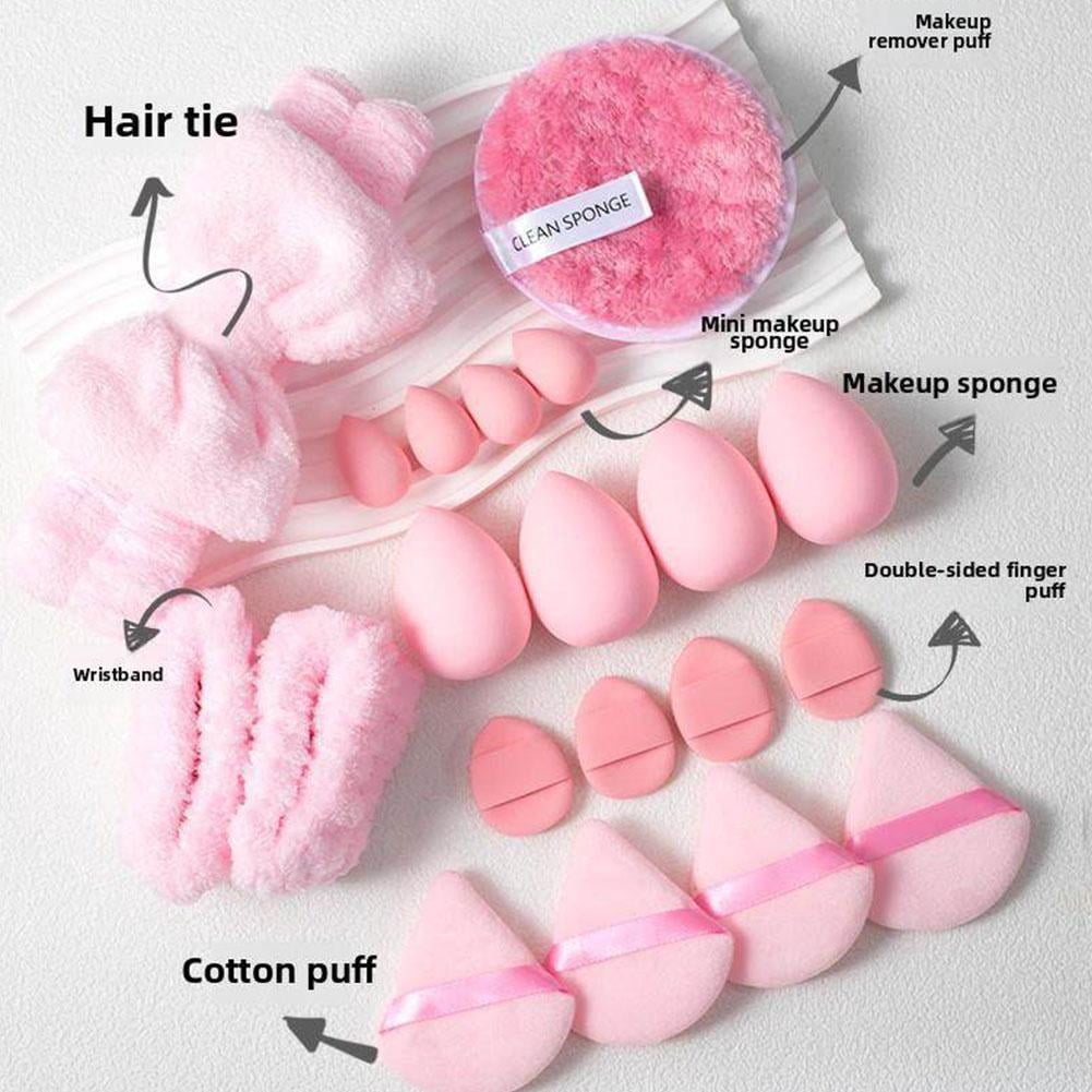 33 Piece Pink Makeup Brush Set With Sponge Professional Tools For All Makeup Types - Image 5
