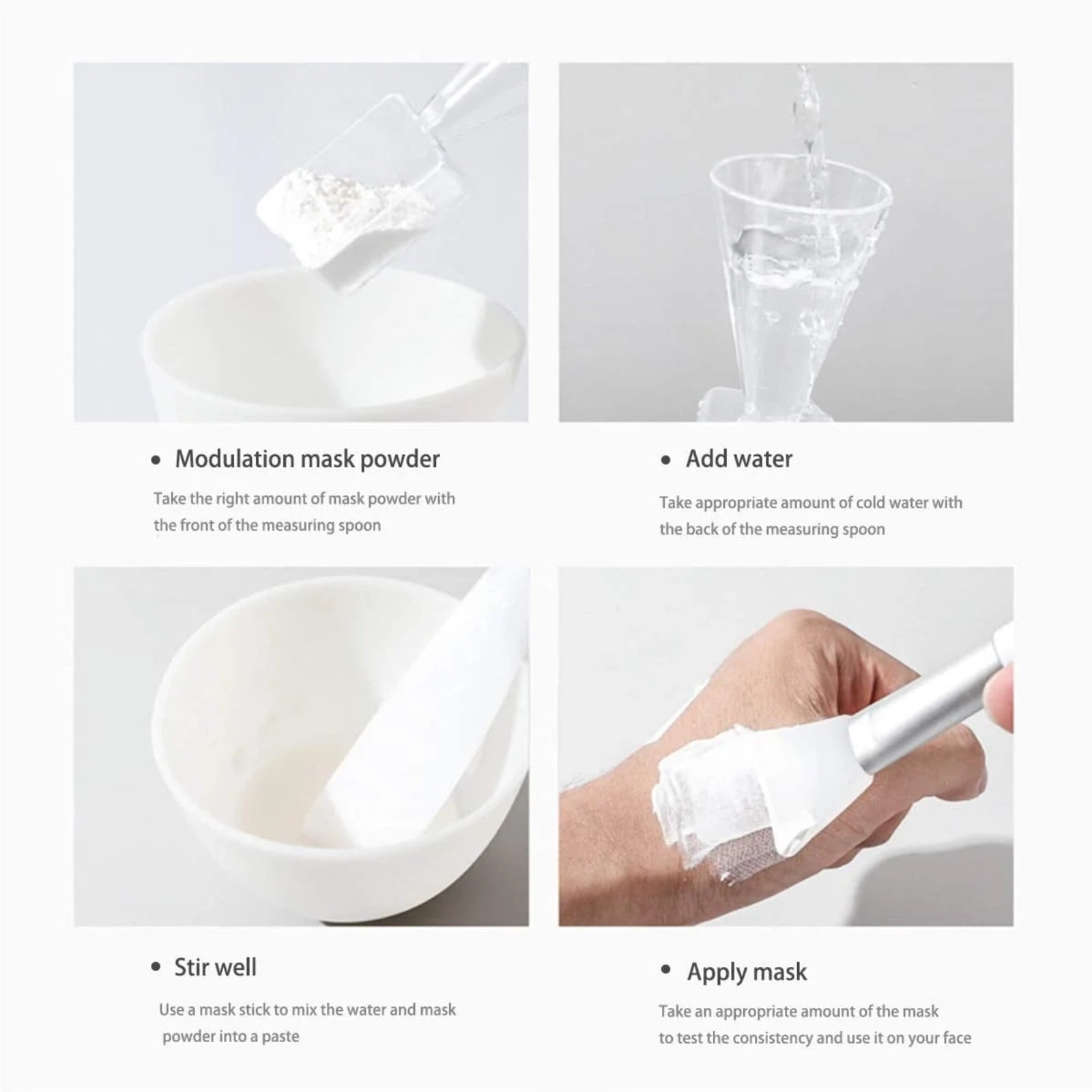 5-Piece Mask Mixing Bowl Set, Food Grade Silicone Skincare Tools with Brush & Spatula, Portable At-Home Facial Kit fo... - Image 6