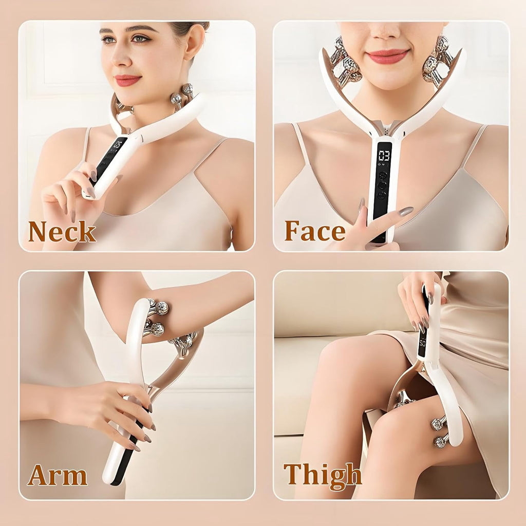 Wireless Facial Massager,Facial Massager Face and Neck,6 Modes&2 Functions,Face Roller Lymphatic Drainage,Portable Re... - Image 6