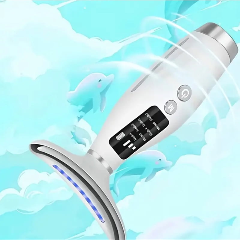 7-in-1 LED Electronic Facial Massager Beauty Neck Instrument Skincare Facial Massager Skin Care Vibration Double Chin... - Image 4