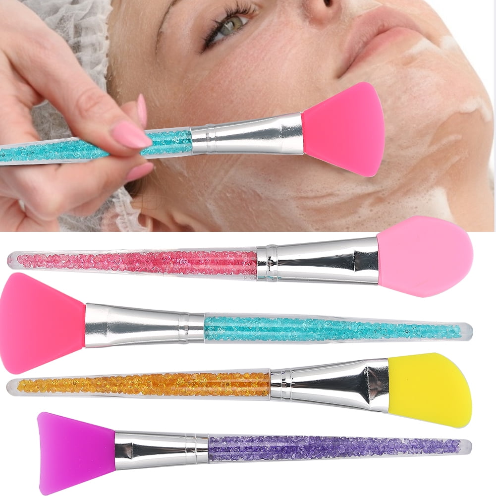 Suodoka 4pcs Silicone Face Mask Brush Set, Professional Facial Mud Mask Applicator and Mixing Brush for Face Care, 7.08 inches / 18.0 cm - Image 4