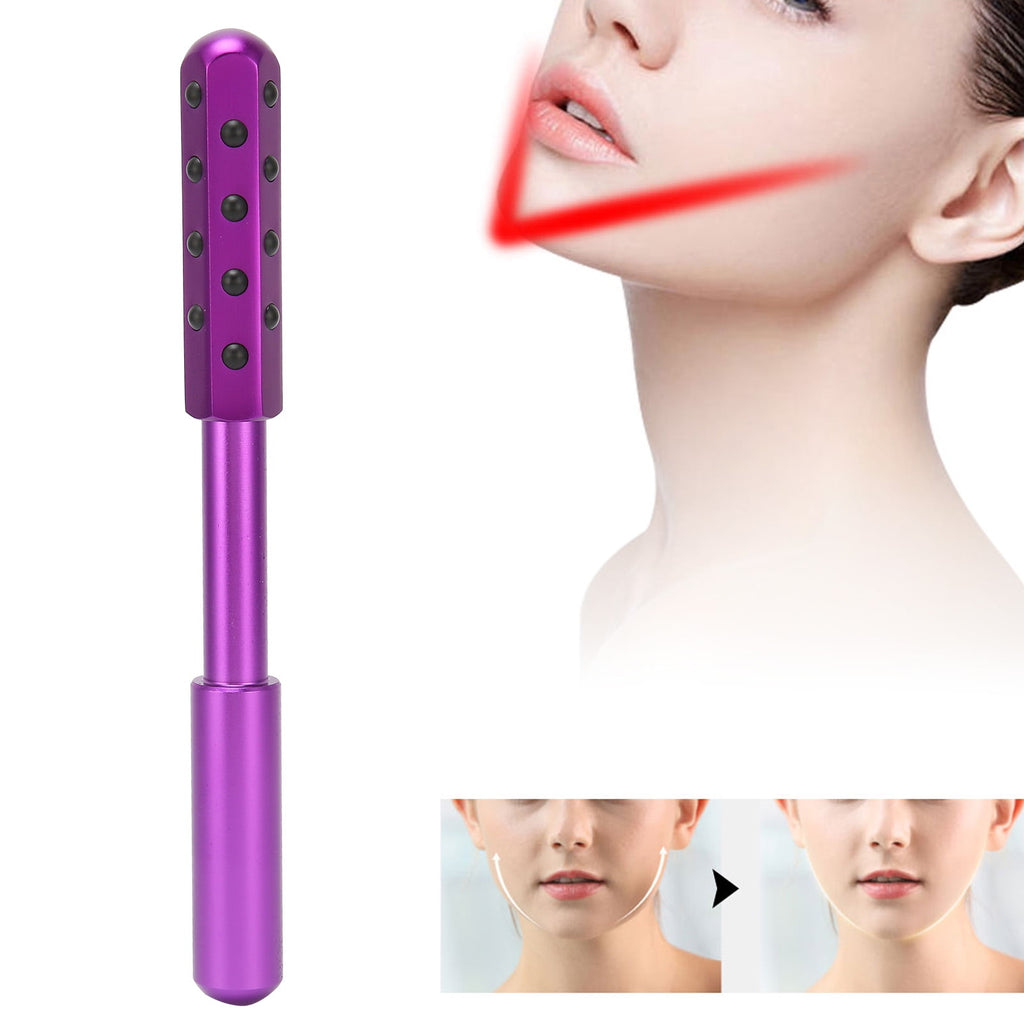 M Buder Purple Face Roller Massager 24 Germanium Particles Skin Firming Lifting Massage Beauty Stick Portable Skincare Tool for Face and Nec - Image 2