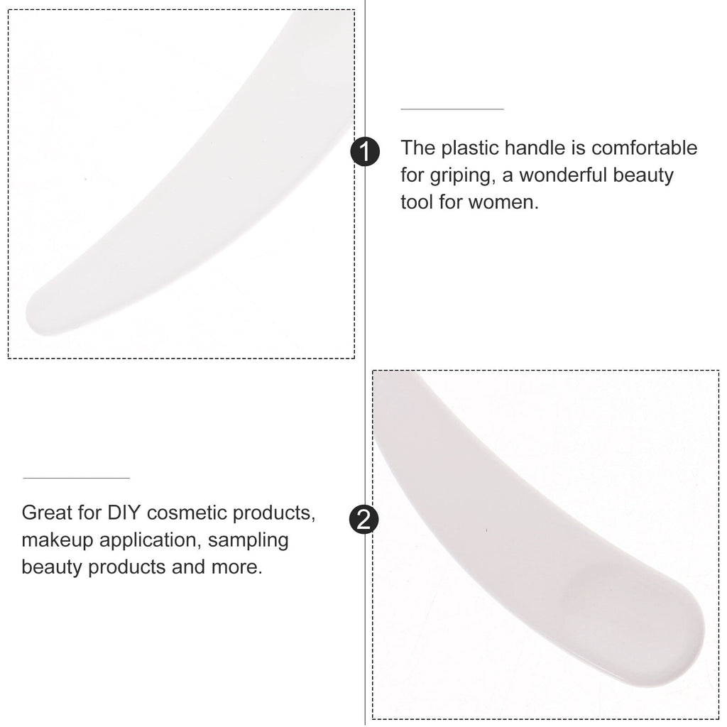 50Pcs Reusable Makeup Spoon Facial Plastic Spatula for Face Durable Beauty Tool - Image 3
