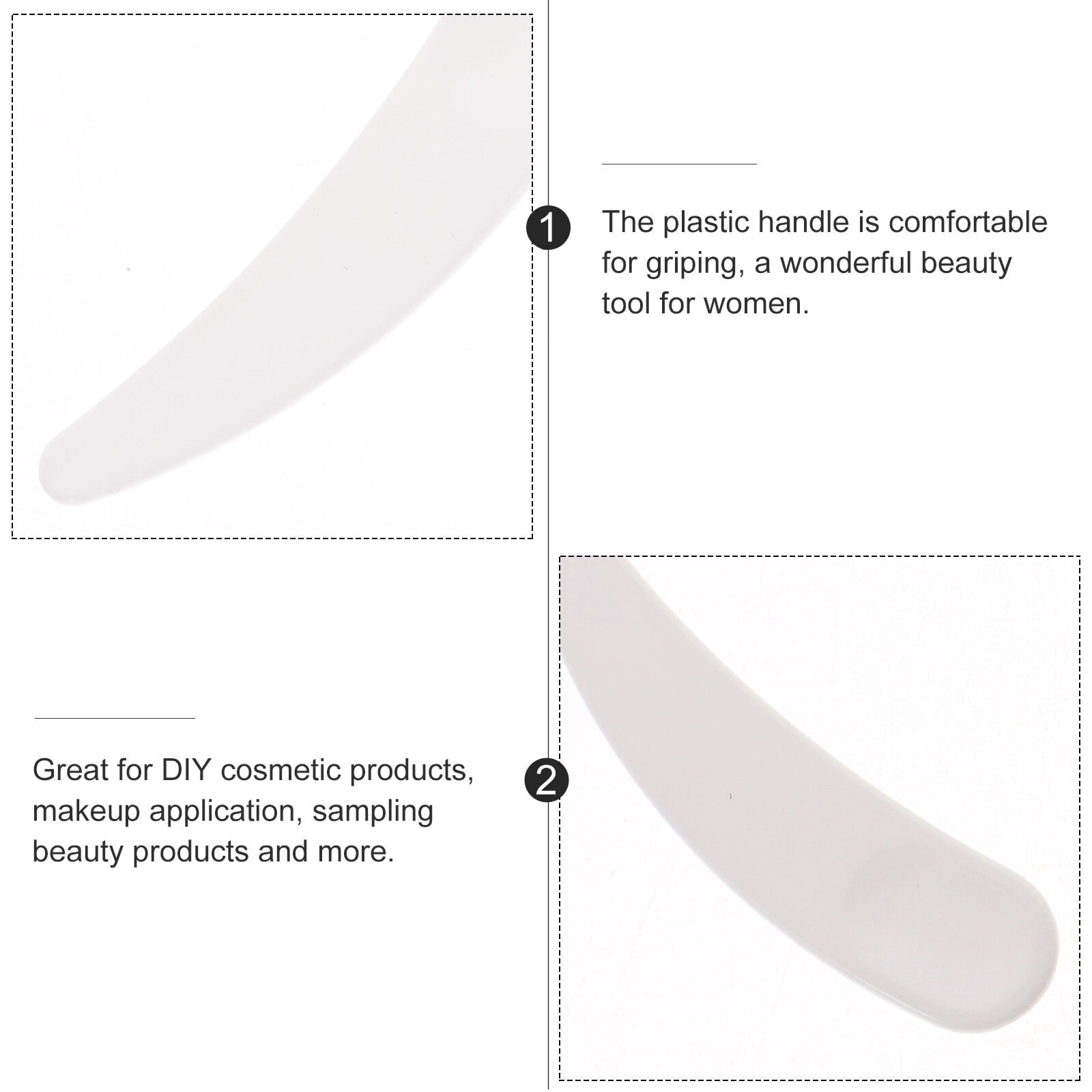 Spatula Spoon Makeupfacial Scoop Mini Beauty Cream Curved Scoops Applicator Scooper Lotion Stick Face Small Skincare - Image 4