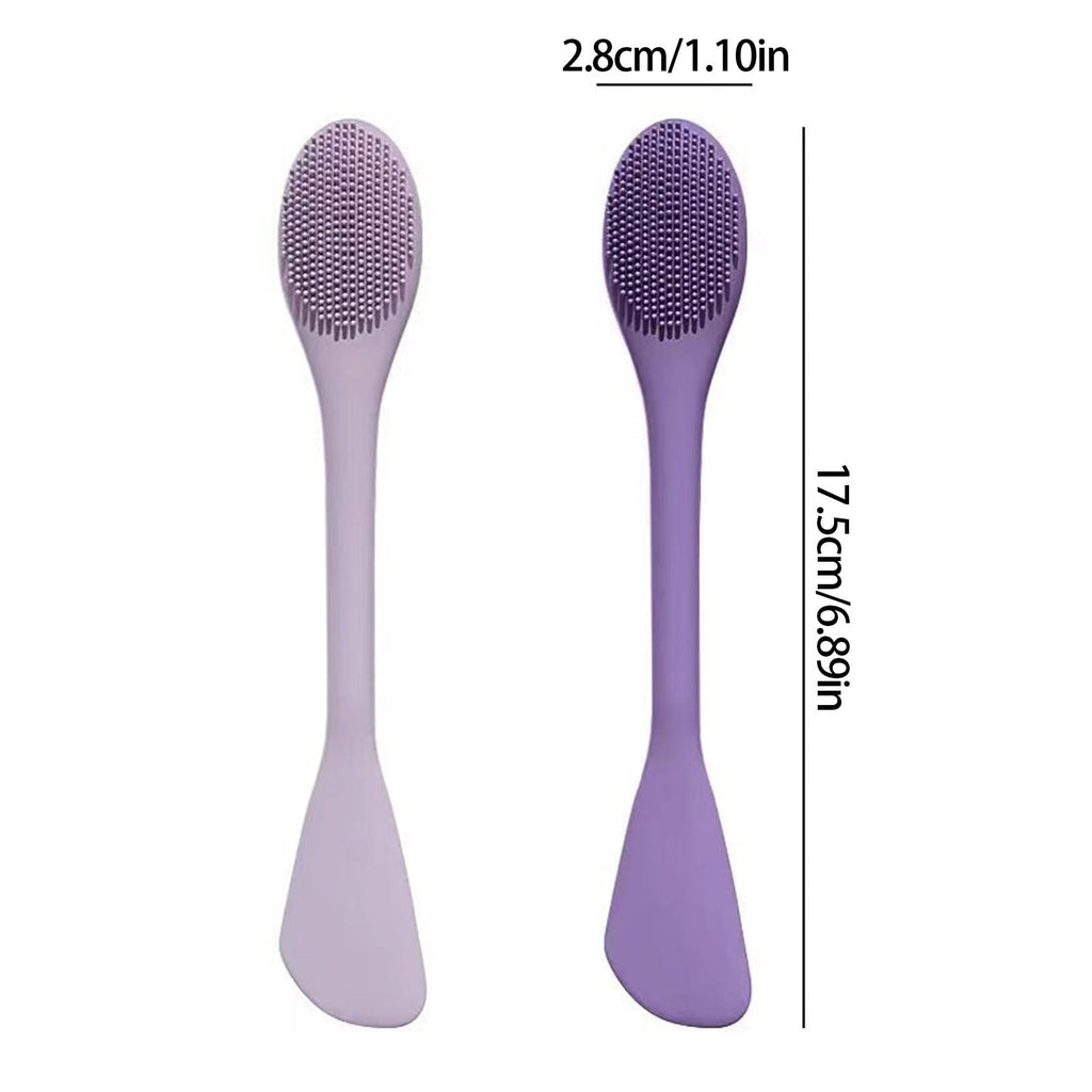 Double Ended Silicone Mask Applicator Brush For Face Mask Application And Gentle Skin Massage - Image 3