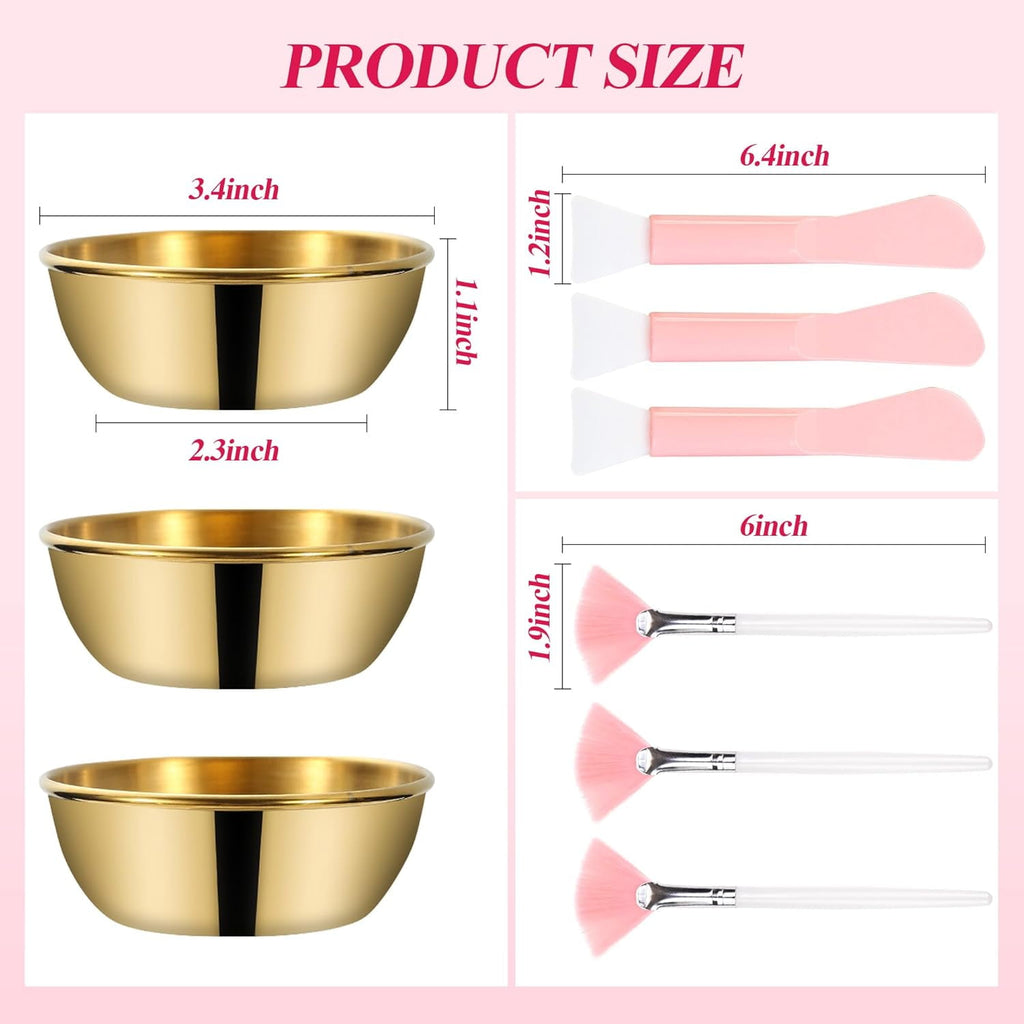 Professional Facial Bowls Set for Estheticians - 9 Pcs Mixing Bowls with Brush & Spatula | Facial Mask Mixing Kit for... - Image 2