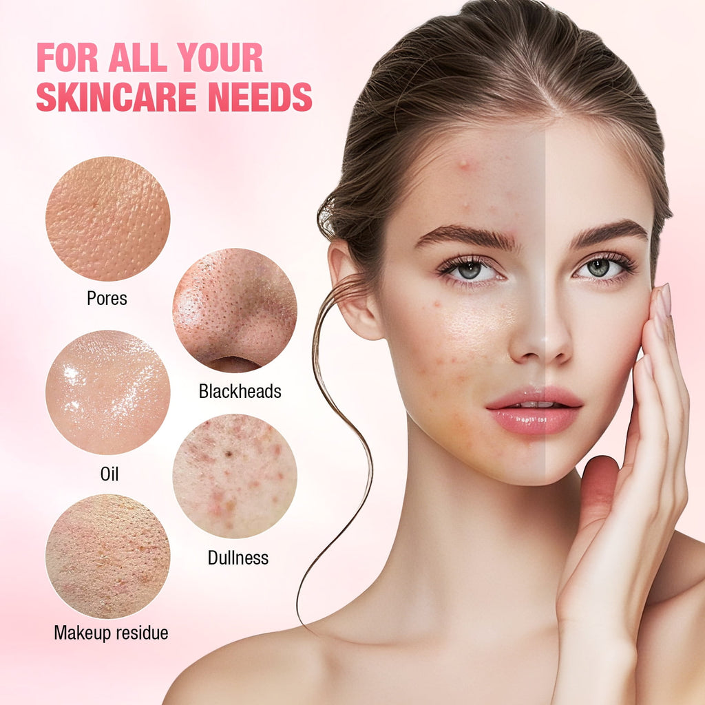 Facial Cleansing Brush, Waterproof Silicone Face Scrubber, Skin Care Sonic Face Brush for Deep Cleansing Exfoliating ... - Image 2
