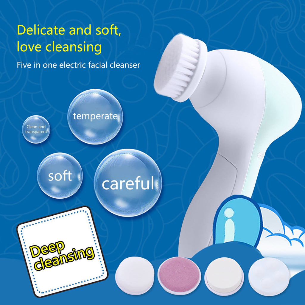 Facial Cleansing Brush, Electric Face Scrubber Rechargeable Exfoliator, Rotating Cleanser for Exfoliating, Massaging ... - Image 3