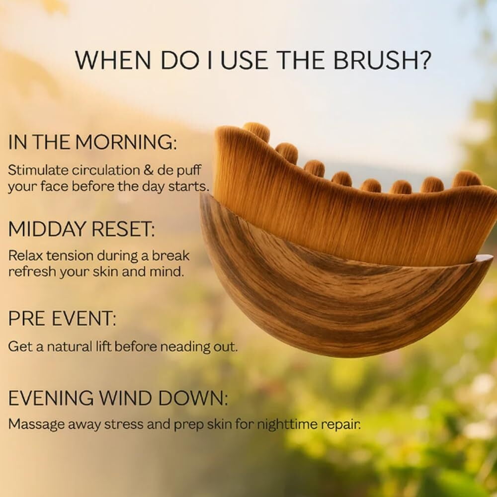 Face Brush - Reduces Puffiness & Restores Definition, Face Brush, 100% Gentle & Soft on Skin | Naturally Sculpted Look,Facial Brush - Image 5